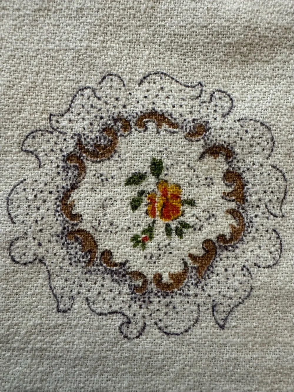 12 Vintage 1950’s Cream Cotton/Rayon Blend Napkins - Classic Home Dining